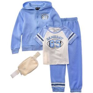 Freestyle Girls  Gameday 3Pc Fleece Set, Blue